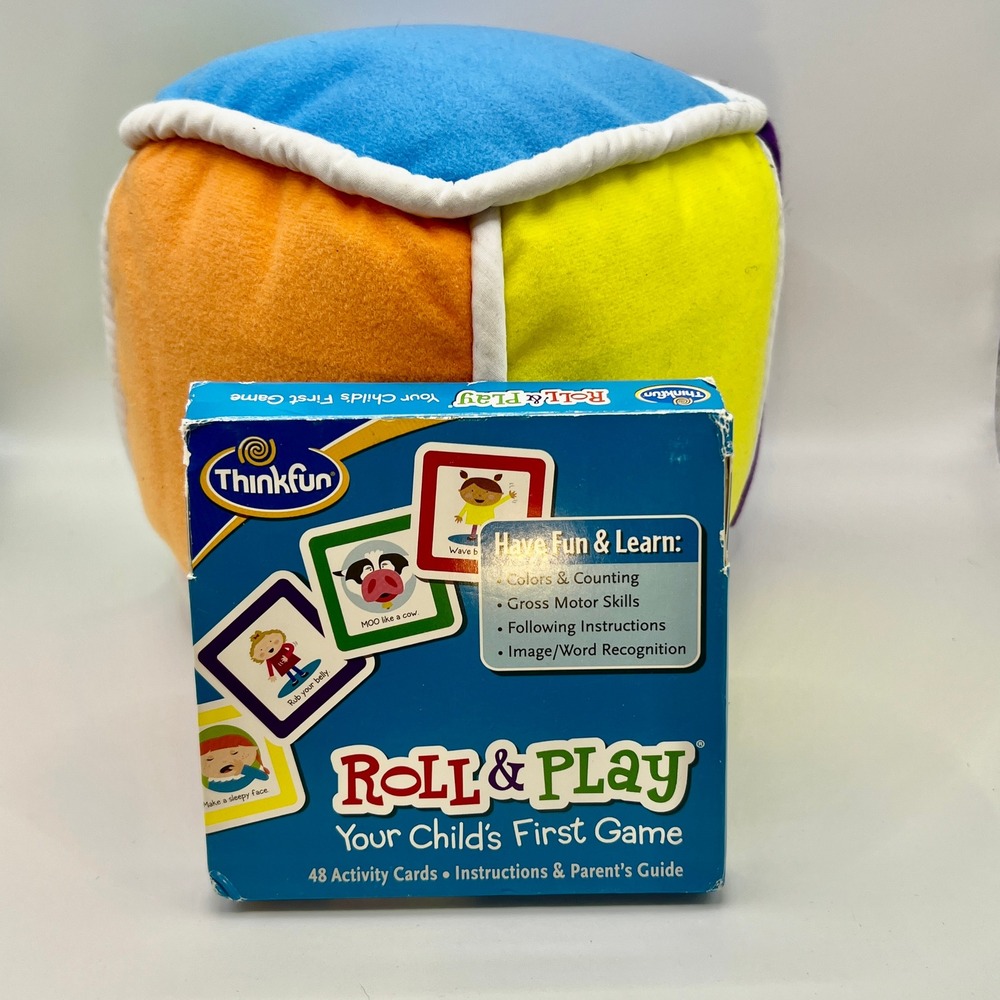ThinkFun Roll & Play Your Child's 1st First Game Ball Cards Preschool 2011